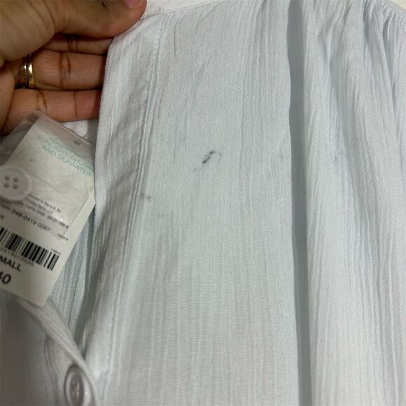 Oasis Women's White Short Sleeve Tunic Cover-Up Size S - Picture 6 of 10